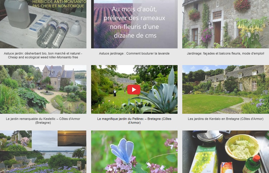 Mes vidéos sur le thème du jardin
